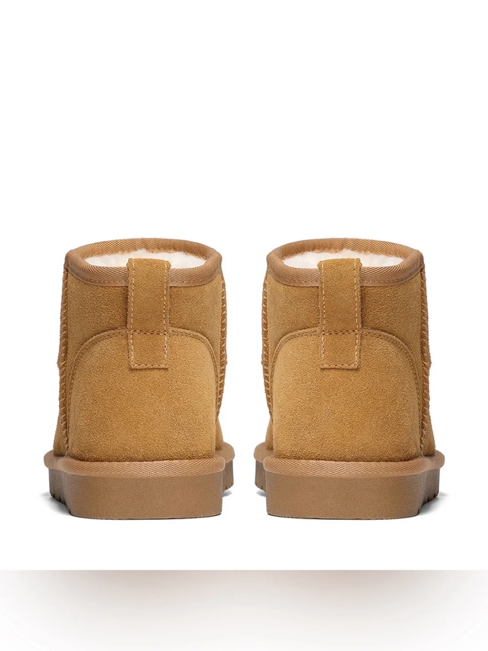 Bruno Marc’s Men's Classic Shorty Suede Winter Boots - Chestnut Brown 10.5 NWT